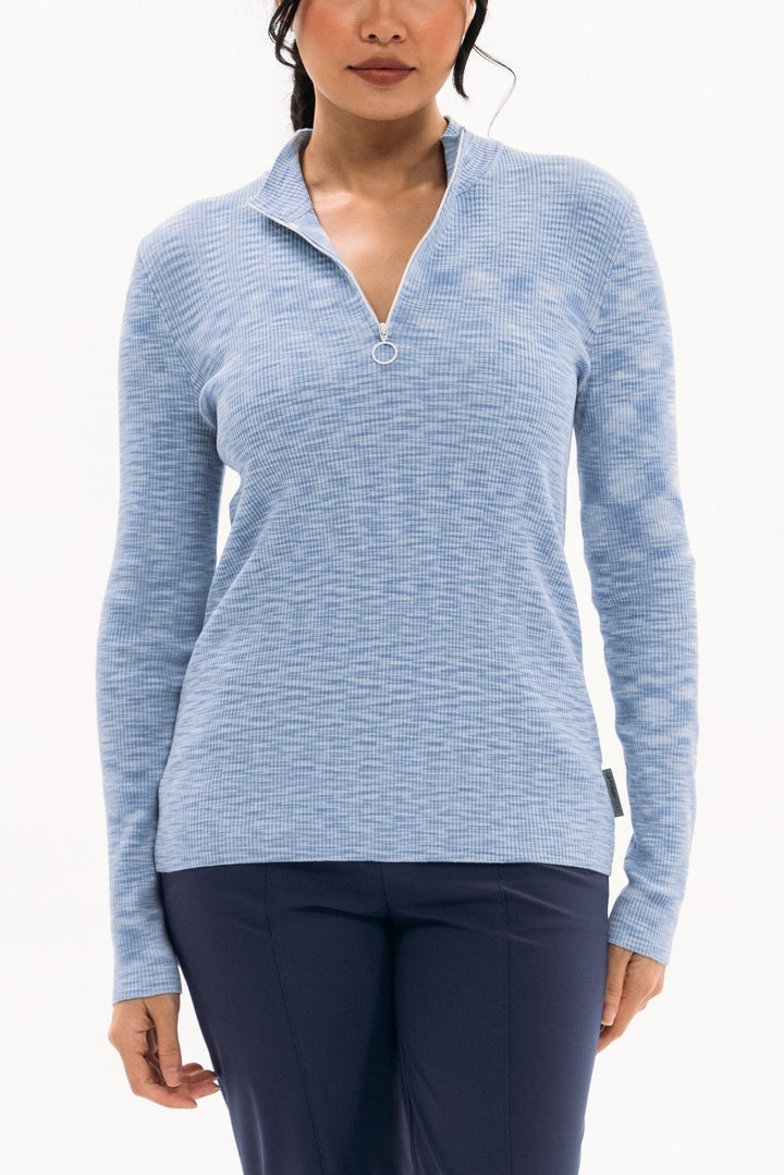 Foray Golf Knit Melange Quarter Zip