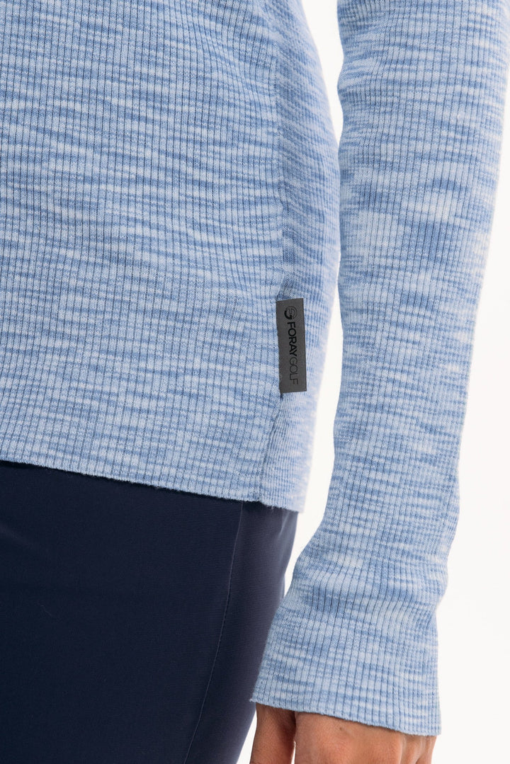 Foray Golf Knit Melange Quarter Zip
