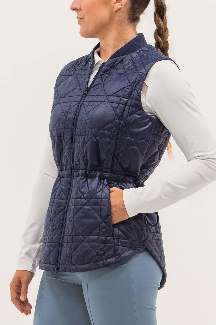 Foray Golf Longline Quilted Vest