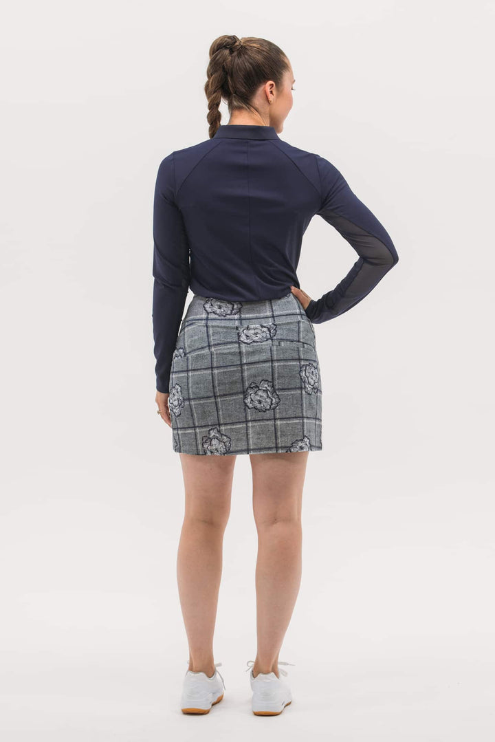 Foray Golf Mesh Inset Long Sleeve Polo