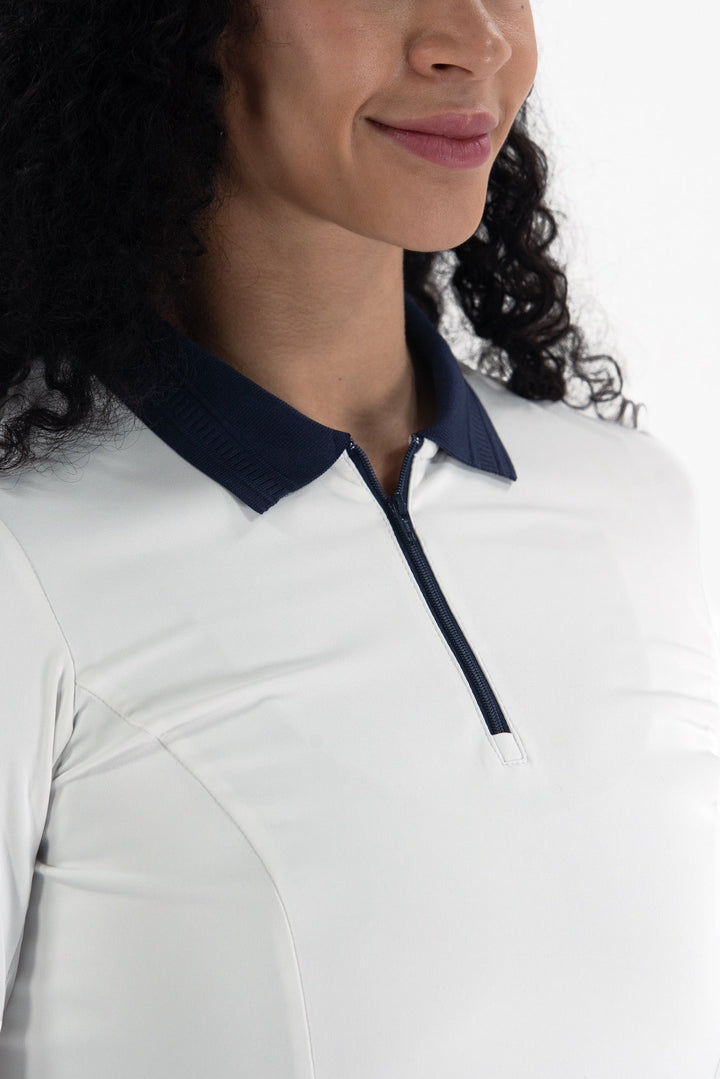 Foray Golf Long Sleeve Contrast Trim Polo