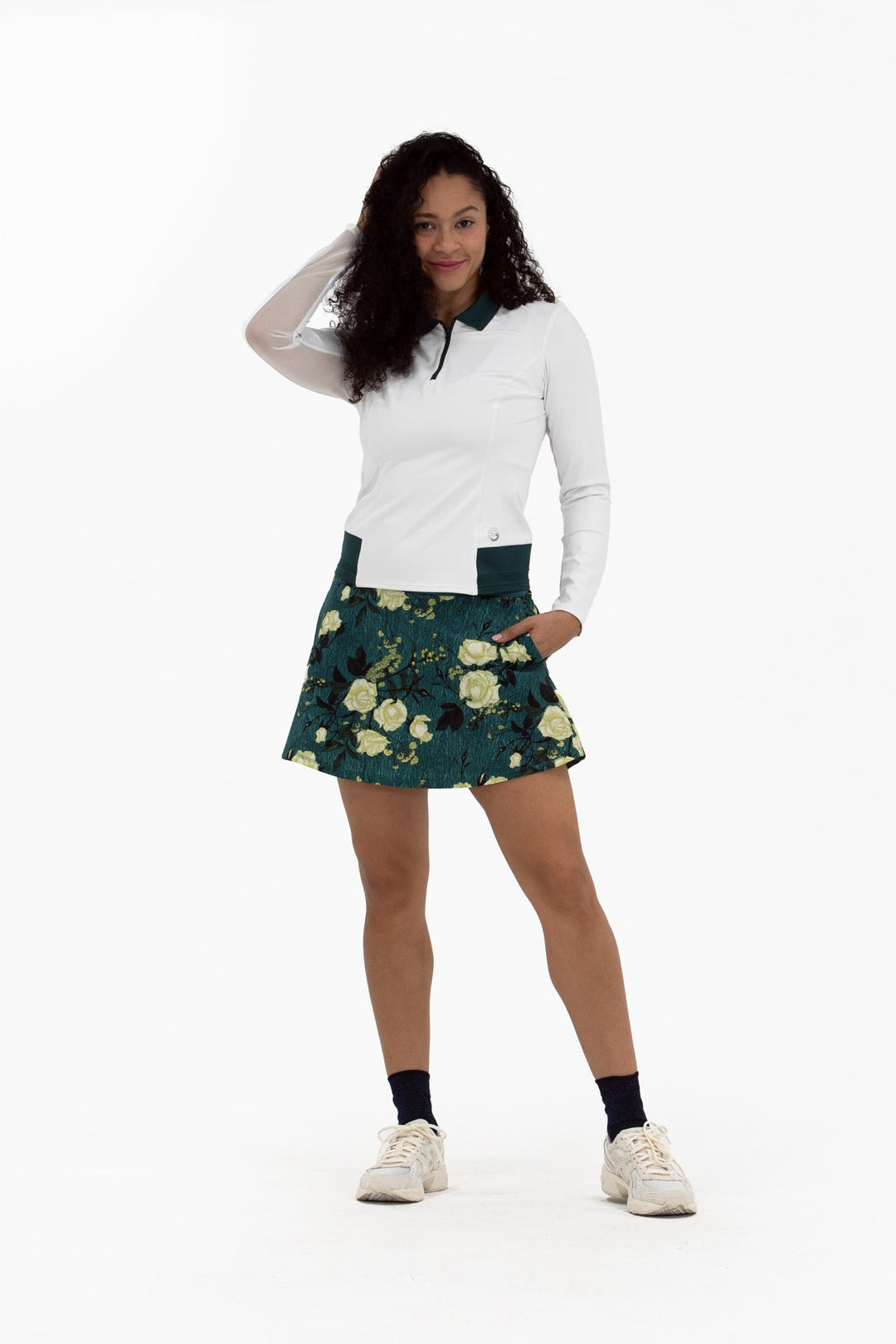 Foray Golf Long Sleeve Contrast Trim Polo