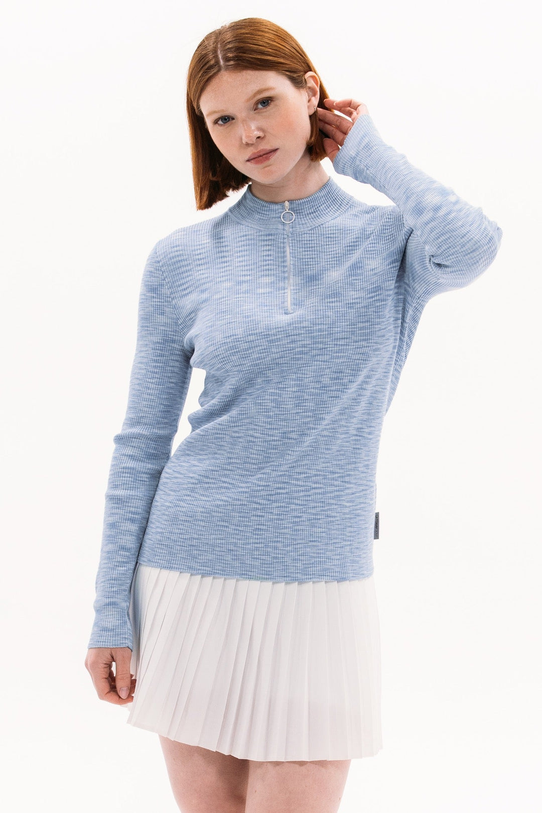 Foray Golf Knit Melange Quarter Zip