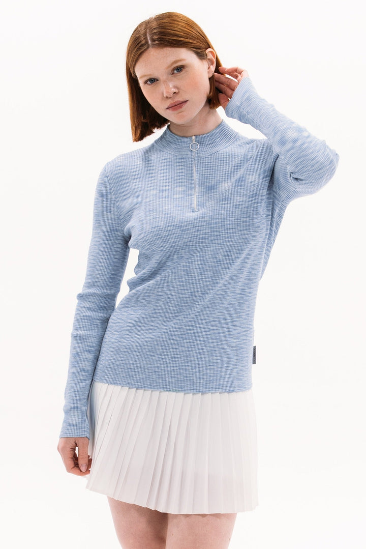 Foray Golf Knit Melange Quarter Zip