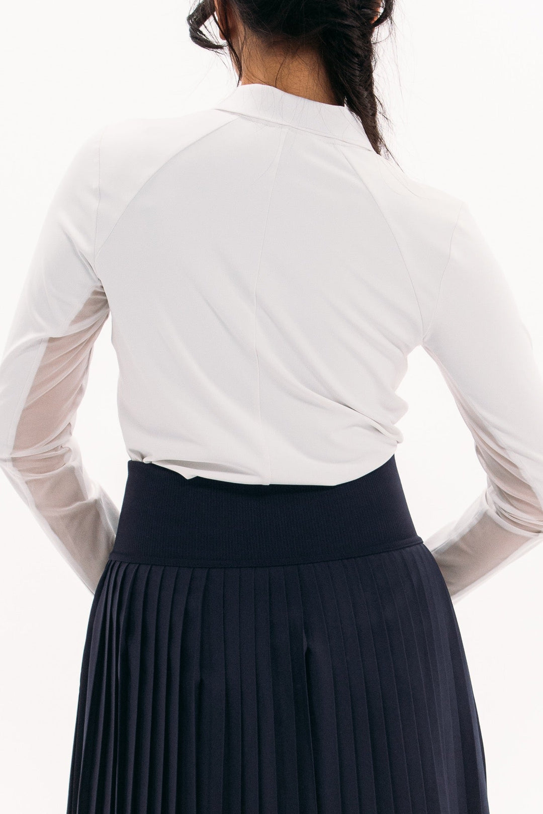 Foray Golf Mesh Inset Long Sleeve Polo