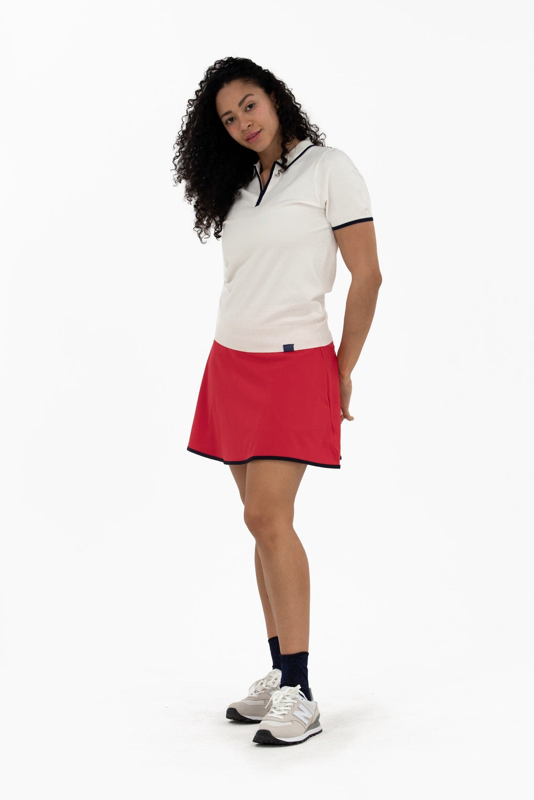 Foray Golf Red/Navy Flare 15.5" Skort