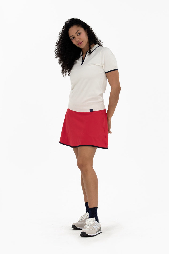 Foray Golf Red/Navy Flare 15.5" Skort