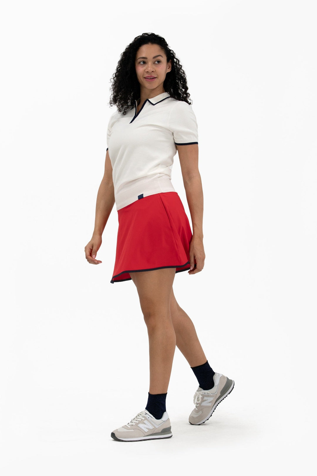 Foray Golf Red/Navy Flare 15.5" Skort