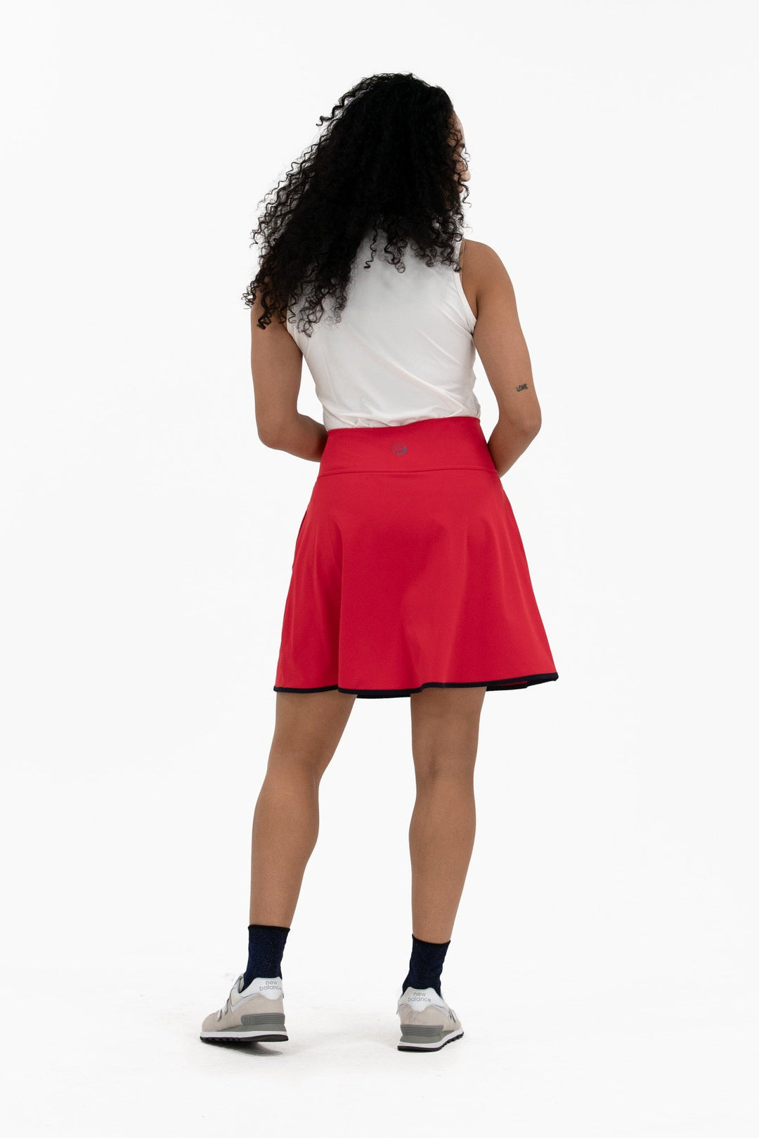 Foray Golf Red/Navy Flare 15.5" Skort