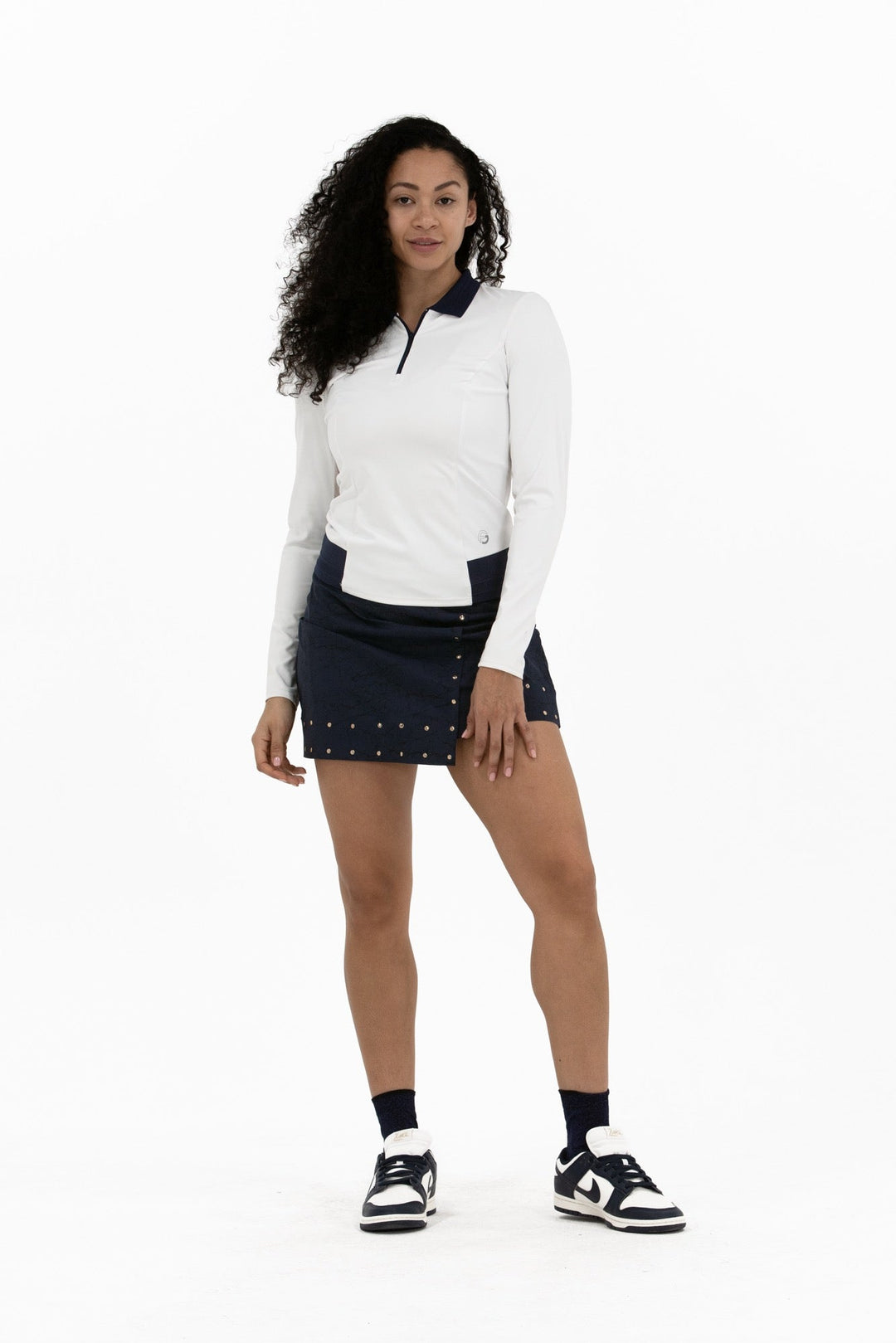Foray Golf Long Sleeve Contrast Trim Polo