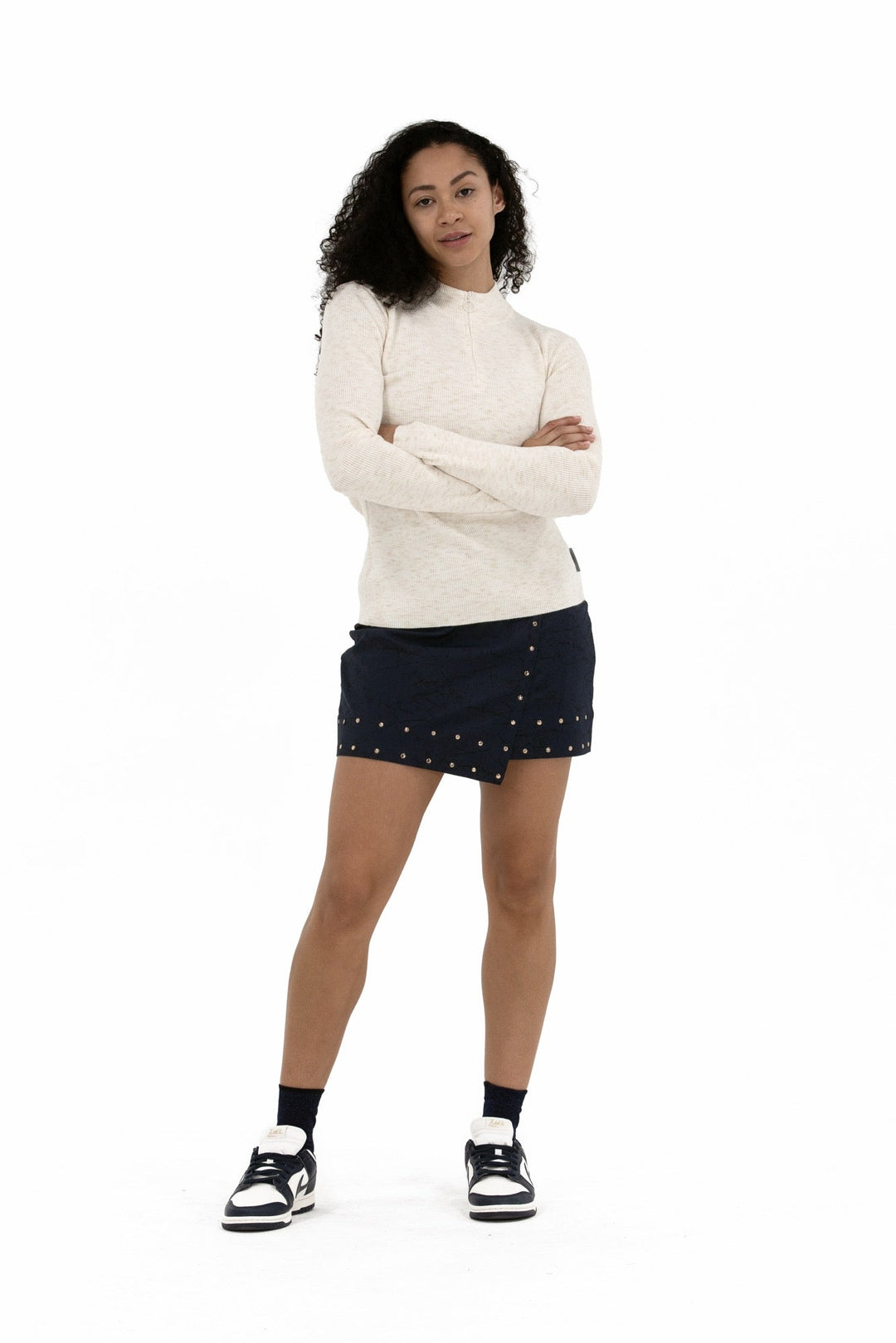 Foray Golf Knit Melange Quarter Zip