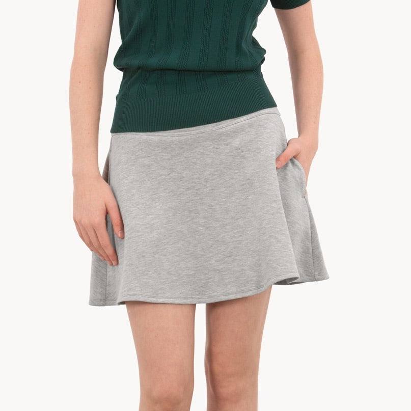 Foray Golf Grey Marl Neoprene Skater Skort