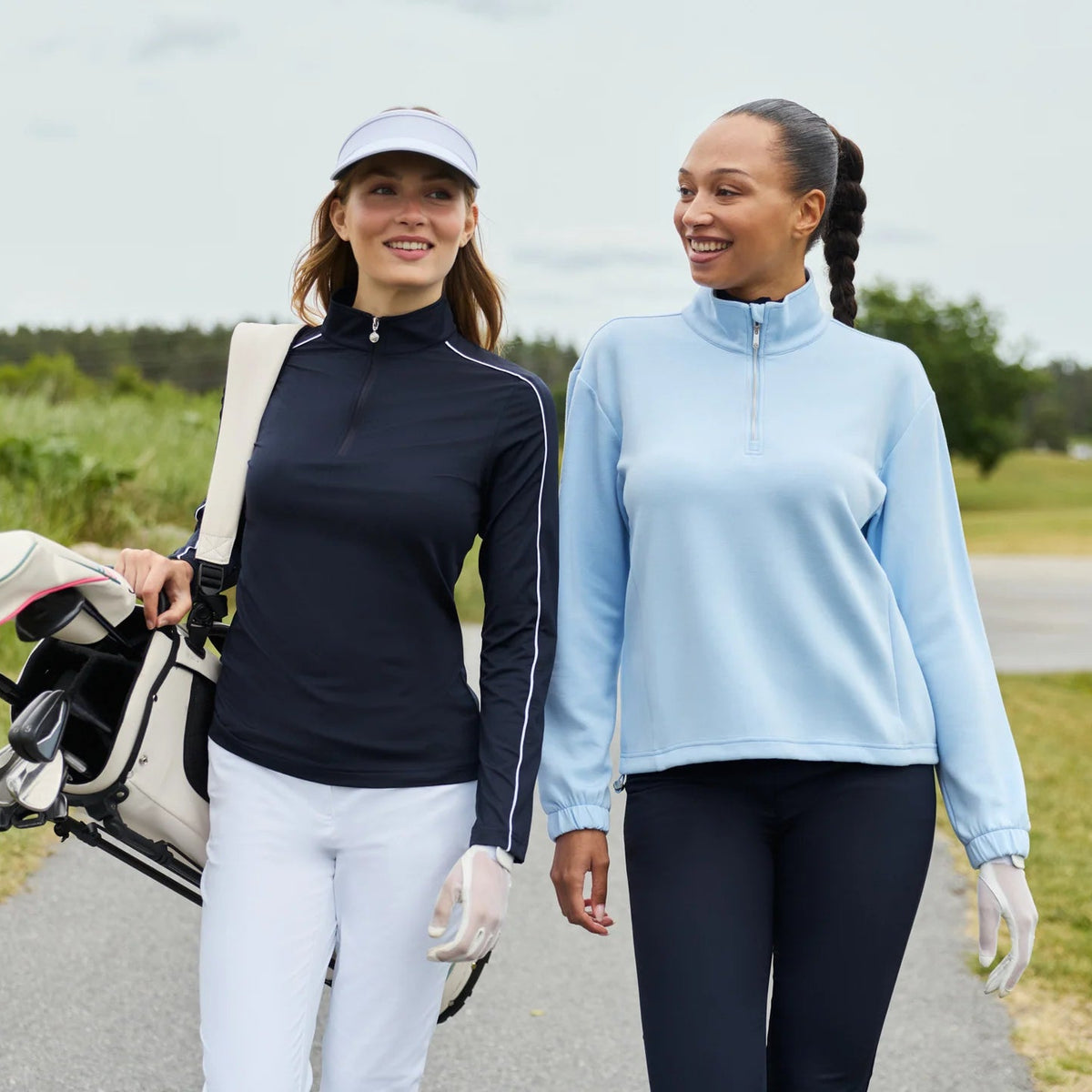 Daily Sports Relaxed Light Blue Mid-Layer Pullover