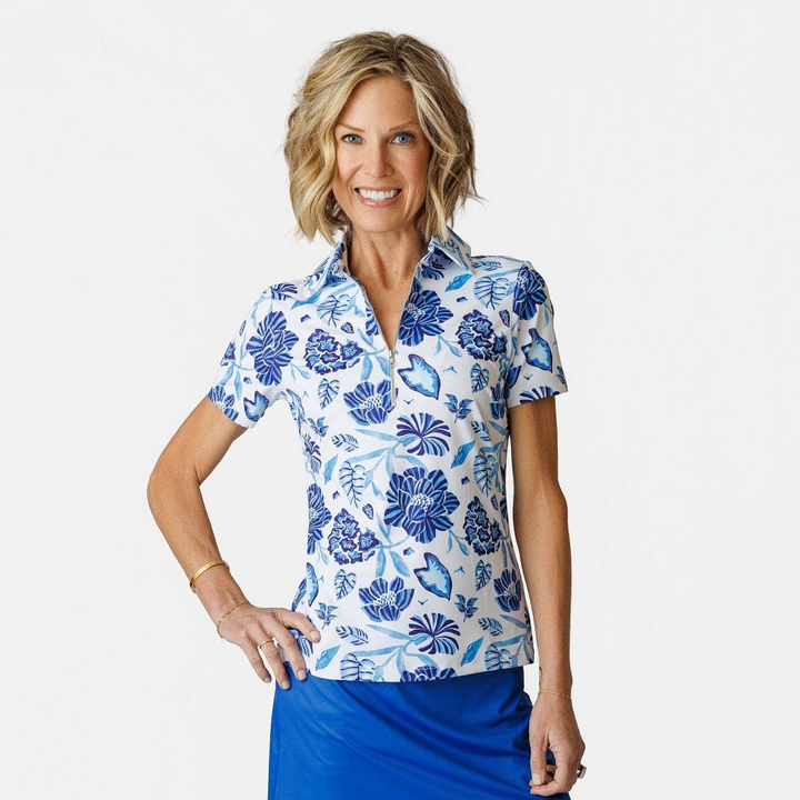 Cynthia Riviera Short Sleeved Polo