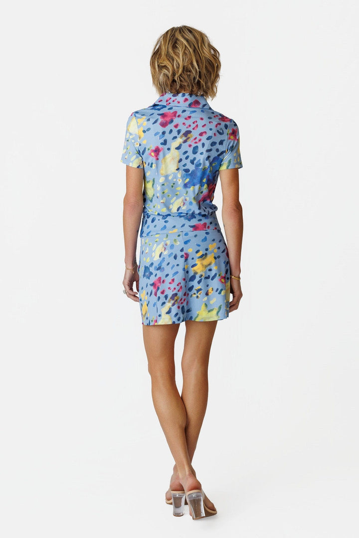 Cynthia Amalfi Blue Short Sleeved Polo