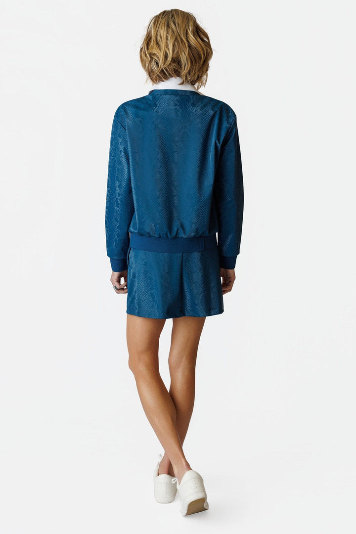 Danni Night Snake Embossed Bomber Jacket