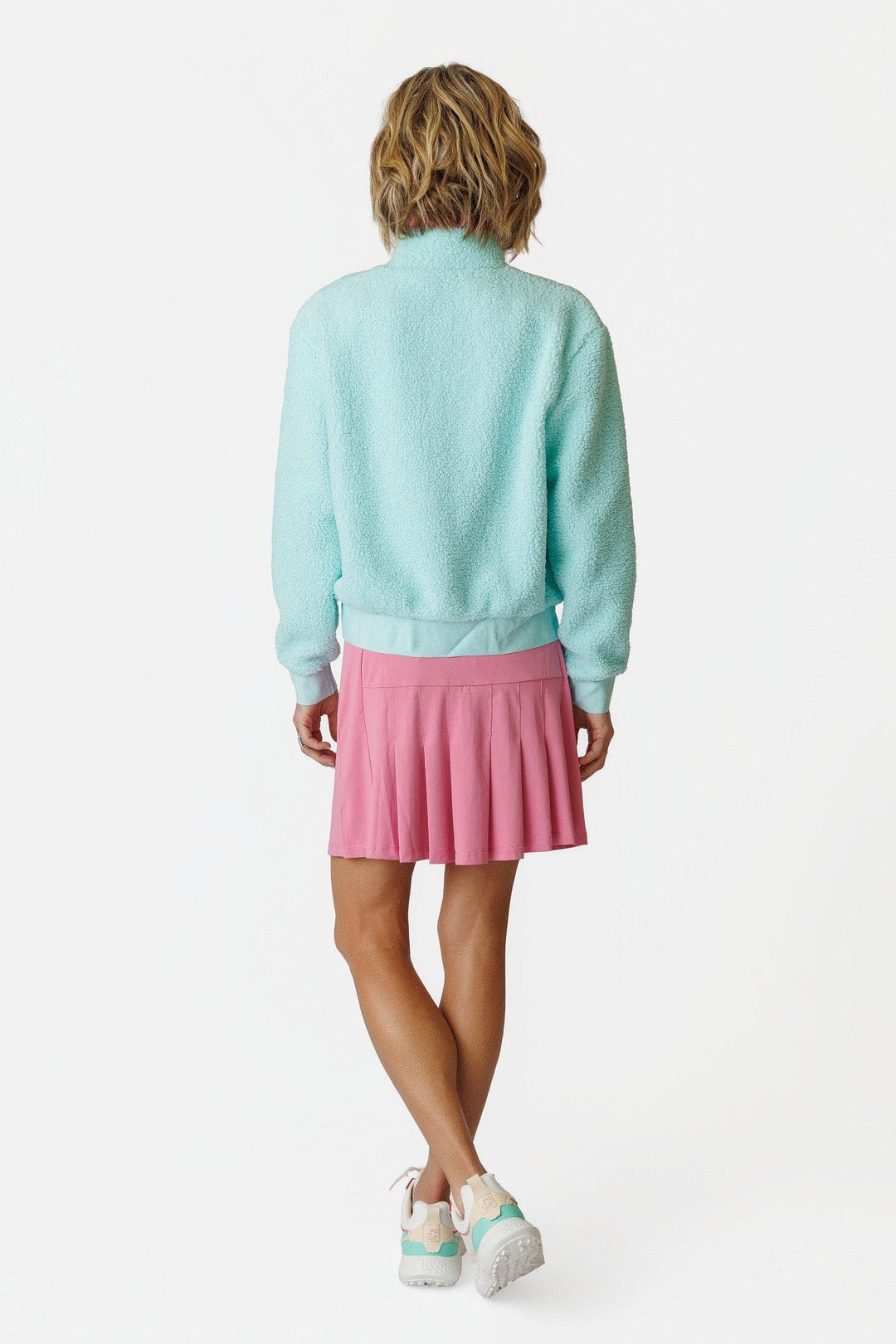 Danni Bomber Mint Julep Sherpa Jacket