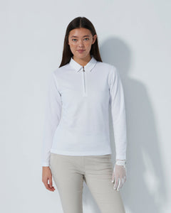 Daily Sports Peoria White Long Sleeve Polo