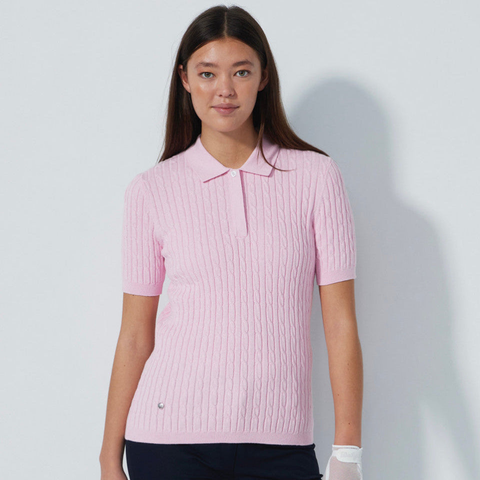 Daily Sports Madelene Short Sleeve Cable Knit Polos