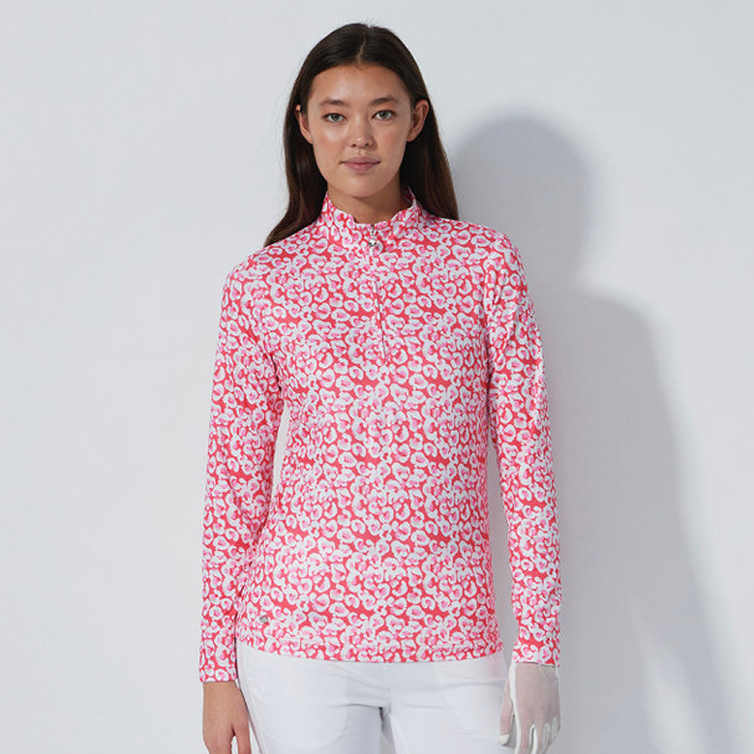Daily Sports Sheermotion Leo Coral Long Sleeve Mock