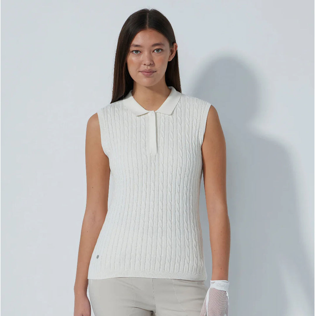 Daily Sports Madelene Cable Knit Sleeveless Polo [PS26]