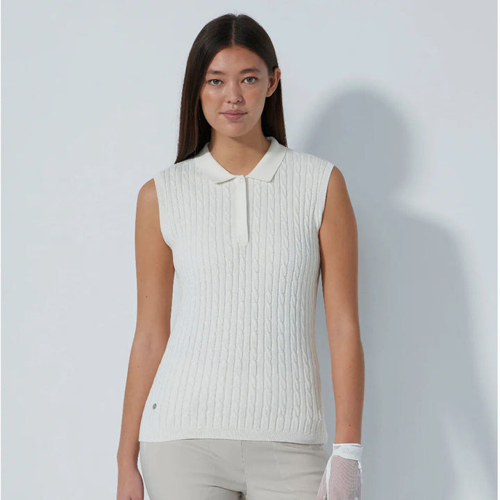 Daily Sports Madelene Cable Knit Sleeveless Polo [PS26]