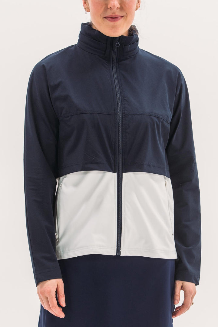 Foray Golf Double Layer Navy/White Jacket