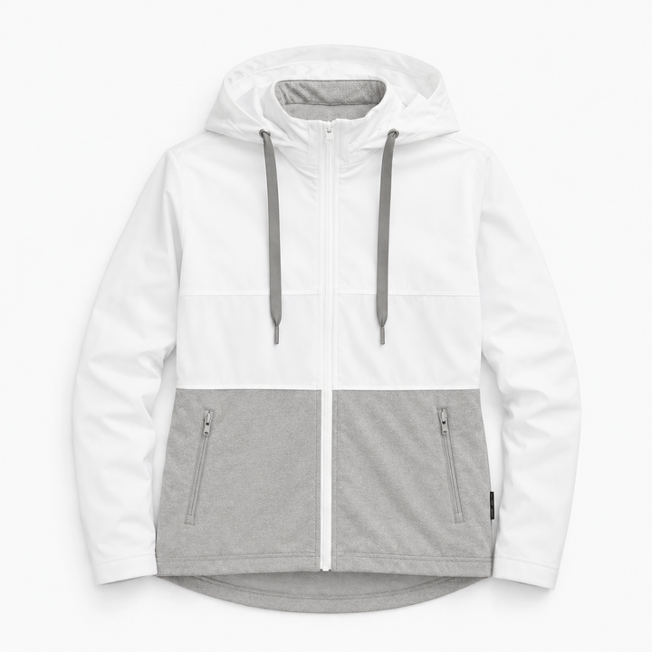 Foray Golf Double Layer White/Marl Grey Jacket