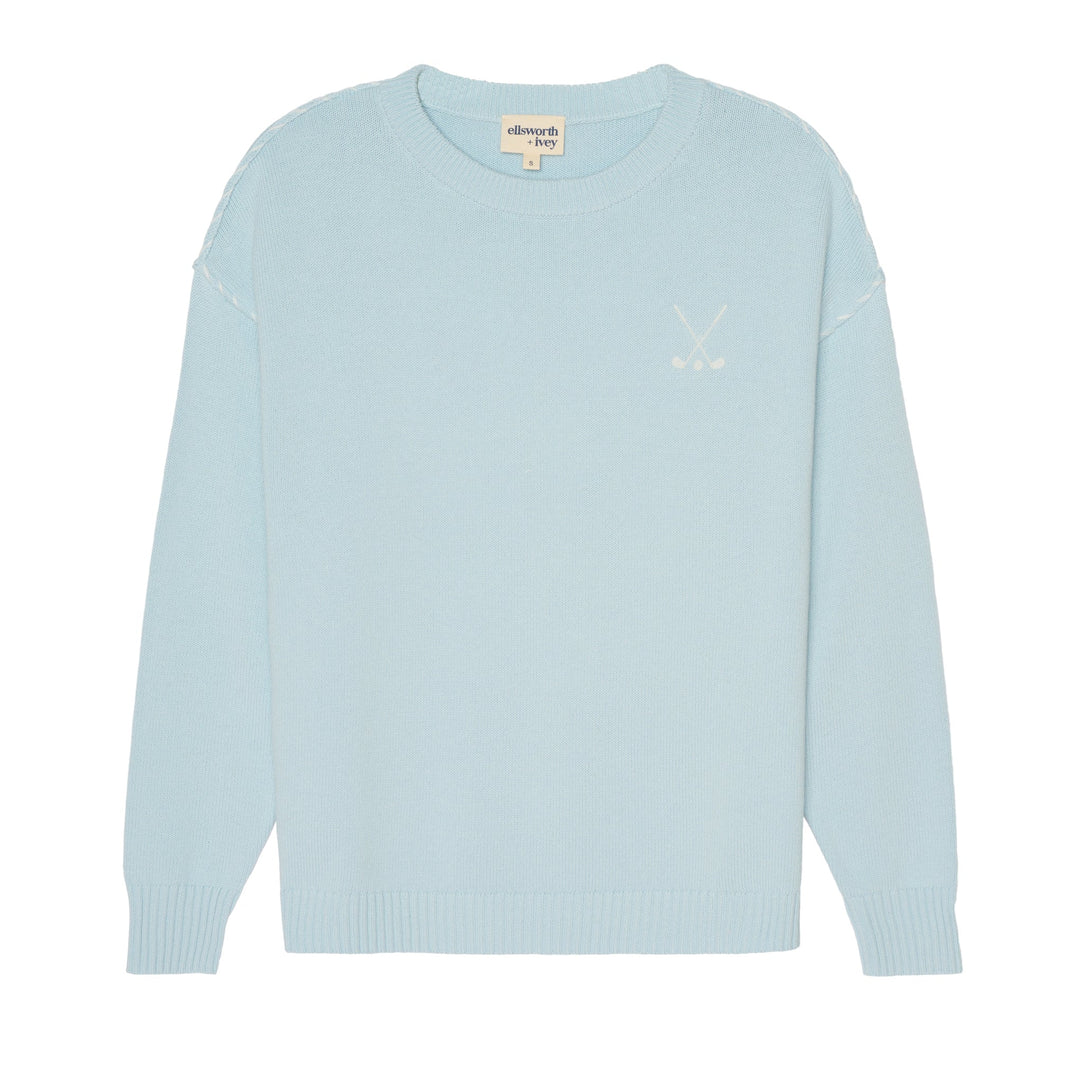 Ellsworth+Ivey Riley Golf Stacked Crewneck Sweater