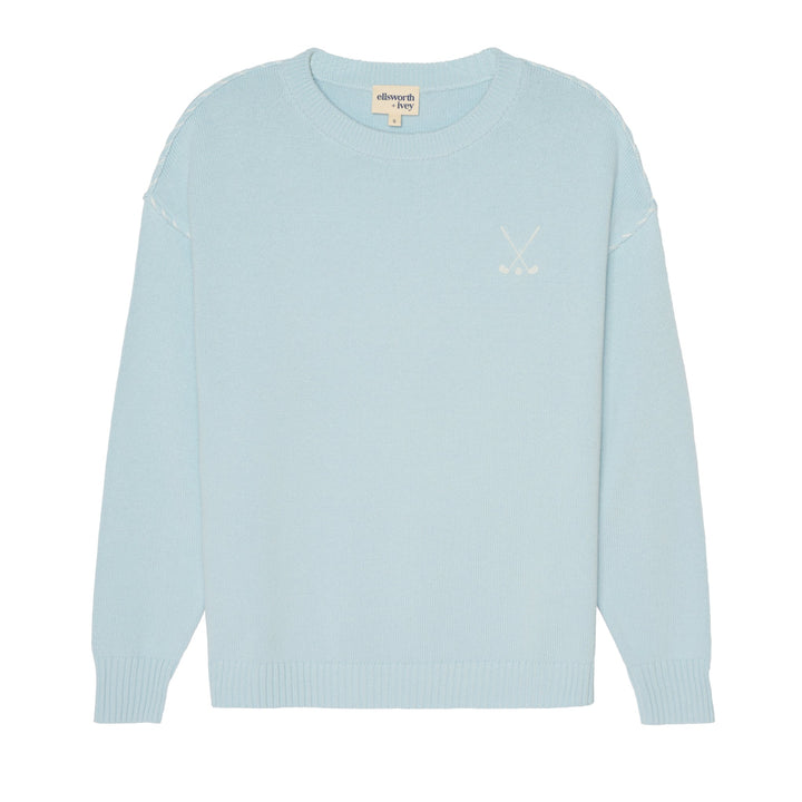 Ellsworth+Ivey Riley Golf Stacked Crewneck Sweater