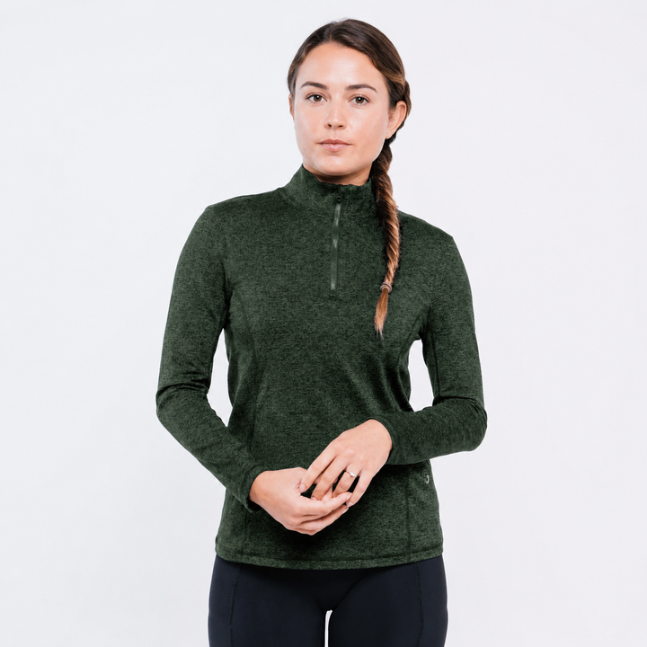 Foray Golf Core Half Zip Long Sleeve Mock