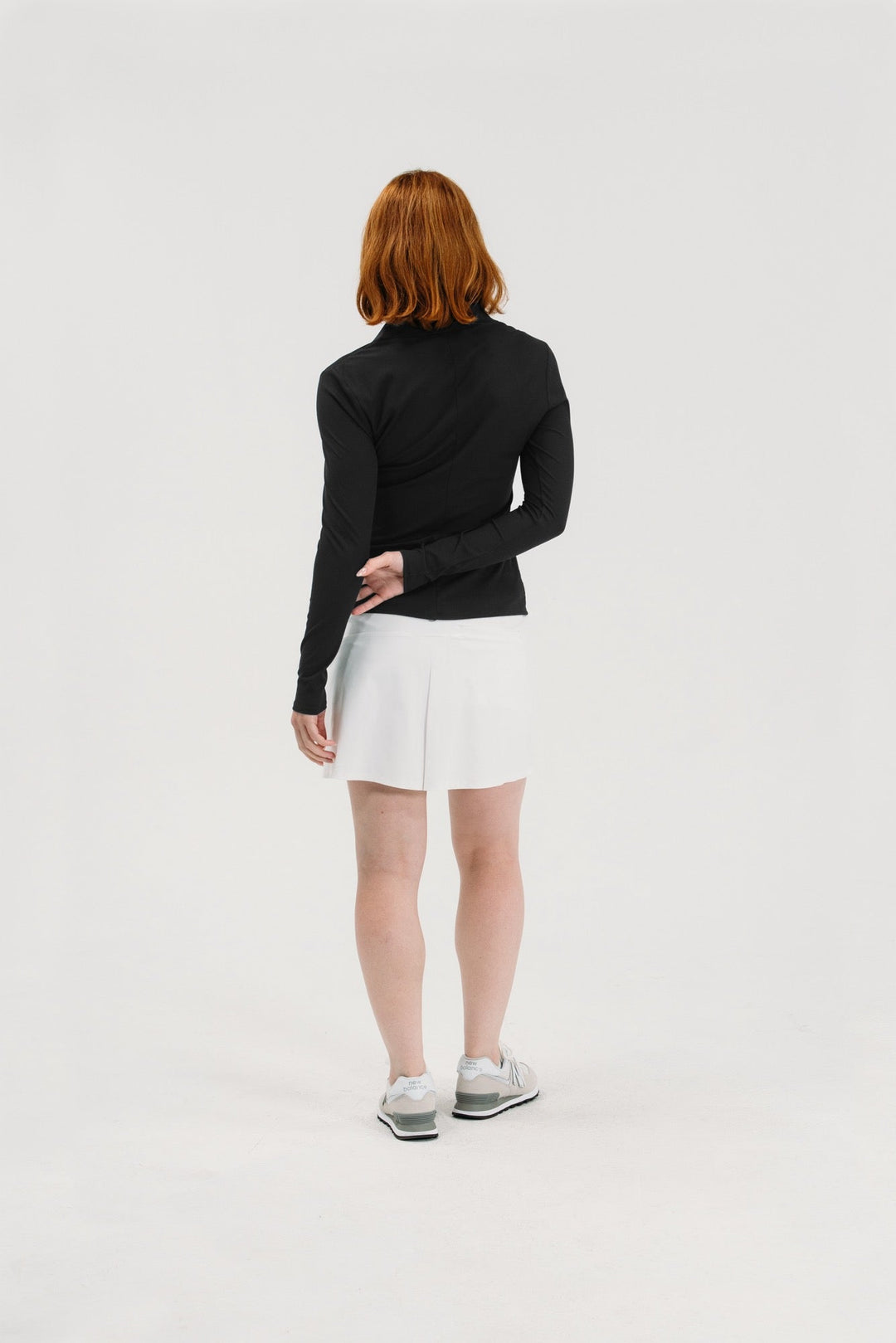Foray Golf Rib V-Neck Long Sleeve Polo