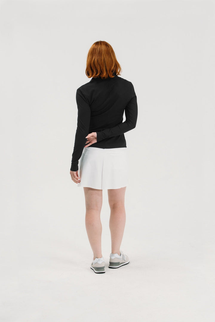 Foray Golf Rib V-Neck Long Sleeve Polo
