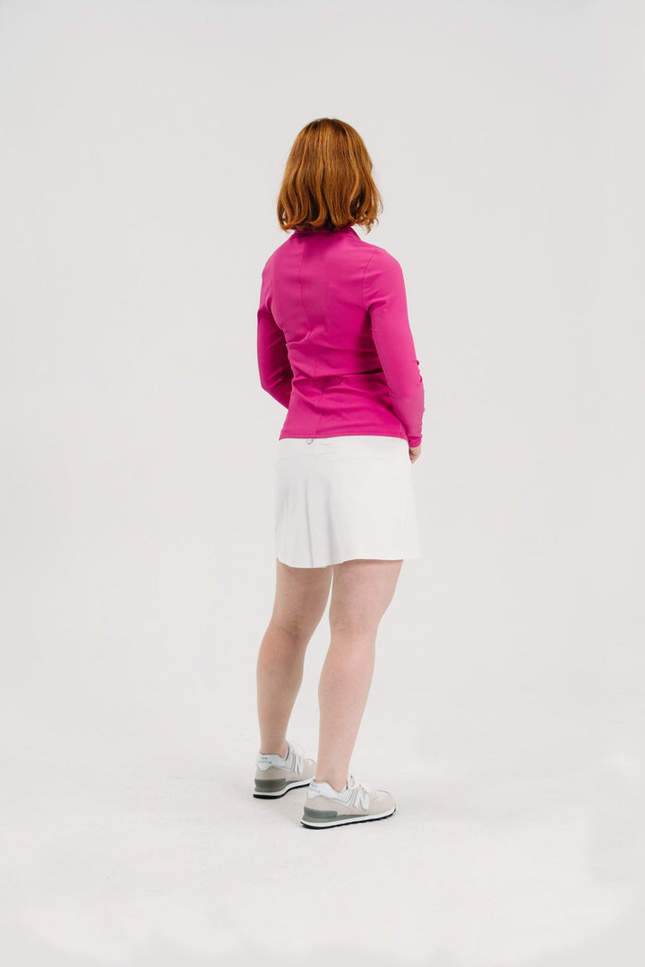 Foray Golf Rib V-Neck Long Sleeve Polo