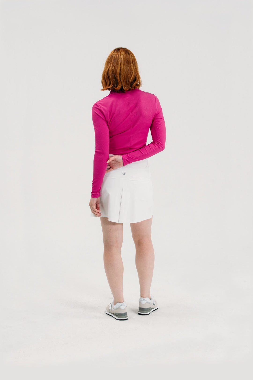 Foray Golf Rib V-Neck Long Sleeve Polo