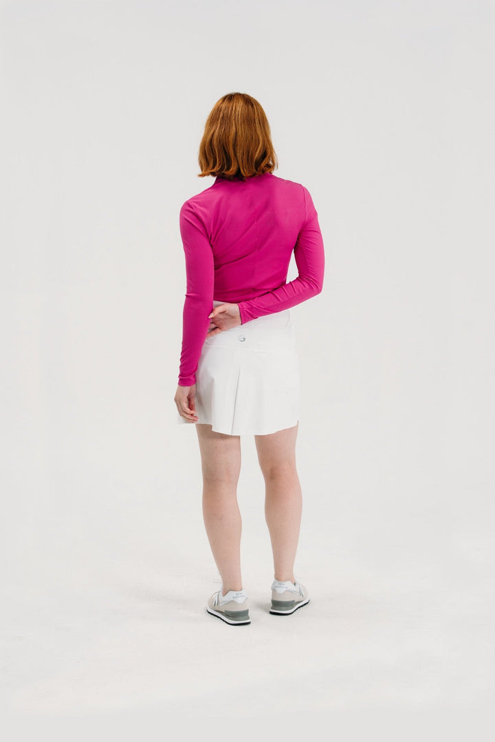 Foray Golf Rib V-Neck Long Sleeve Polo