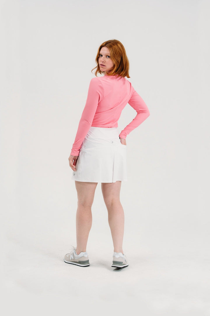 Foray Golf Rib V-Neck Long Sleeve Polo