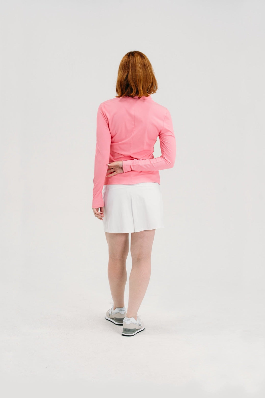 Foray Golf Rib V-Neck Long Sleeve Polo