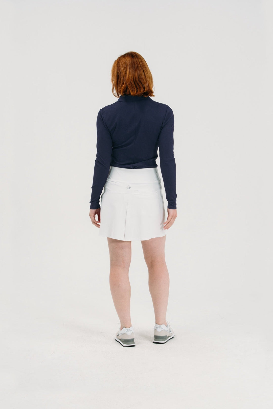 Foray Golf Rib V-Neck Long Sleeve Polo