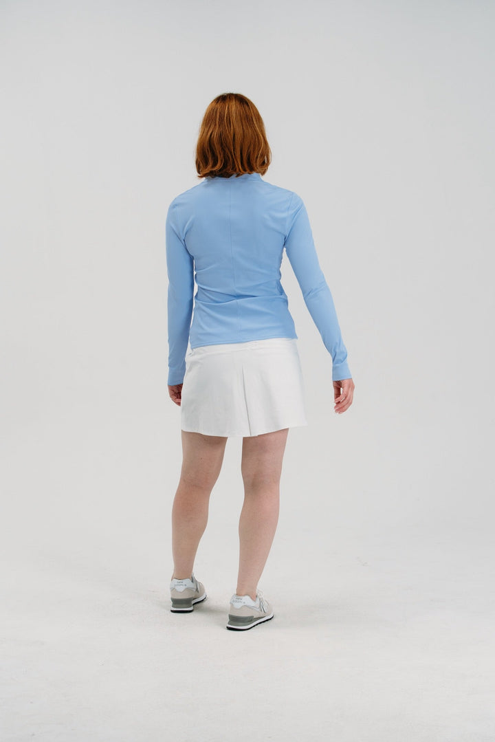 Foray Golf Rib V-Neck Long Sleeve Polo