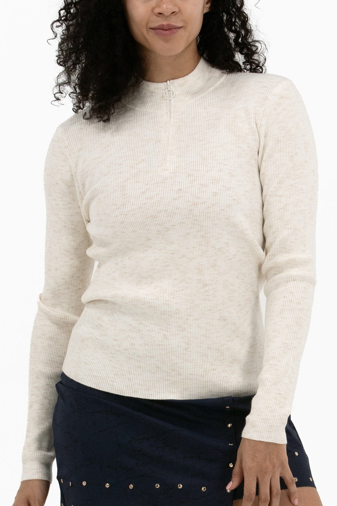 Foray Golf Knit Melange Quarter Zip