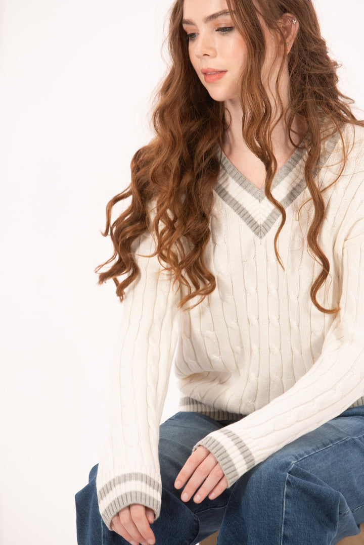 Foray Golf Heritage Cable Knit Sweater