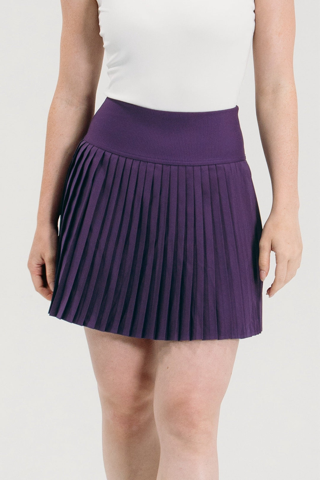 Foray Golf Pleated Plum Skort