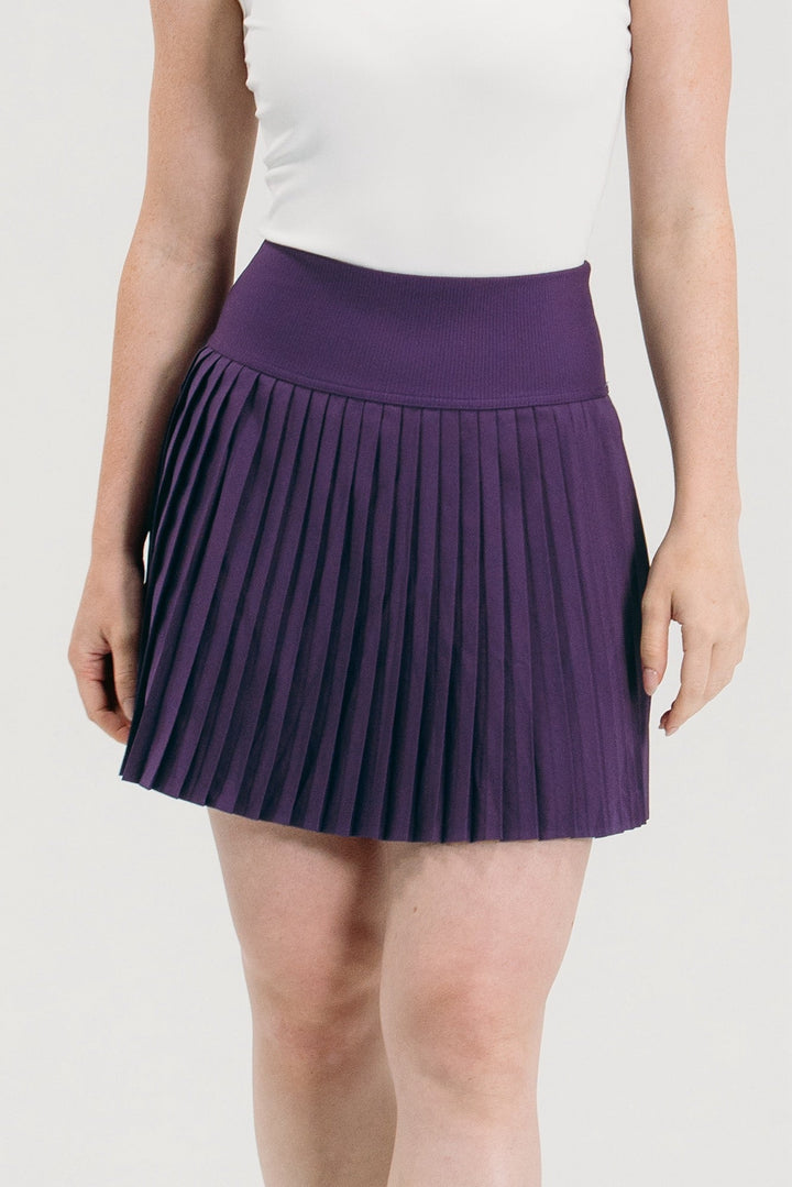 Foray Golf Pleated Plum Skort