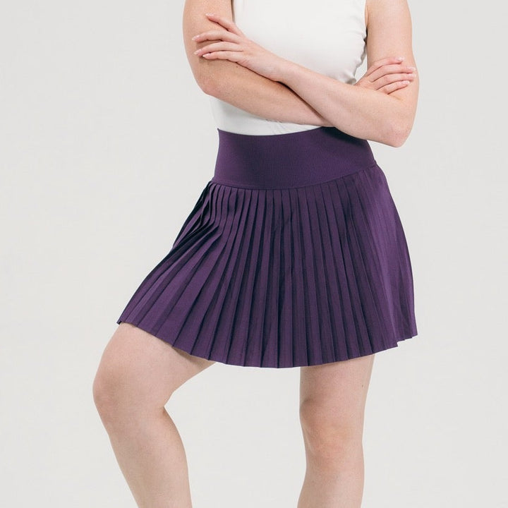 Foray Golf Pleated Plum Skort