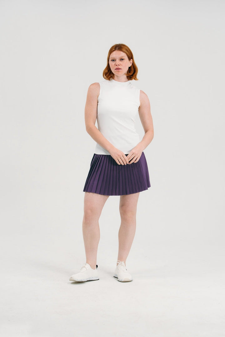 Foray Golf Pleated Plum Skort