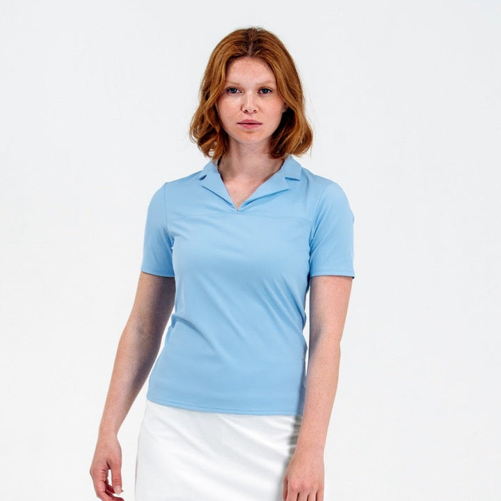 Foray Golf Rib Notch Collar Short Sleeve Polo