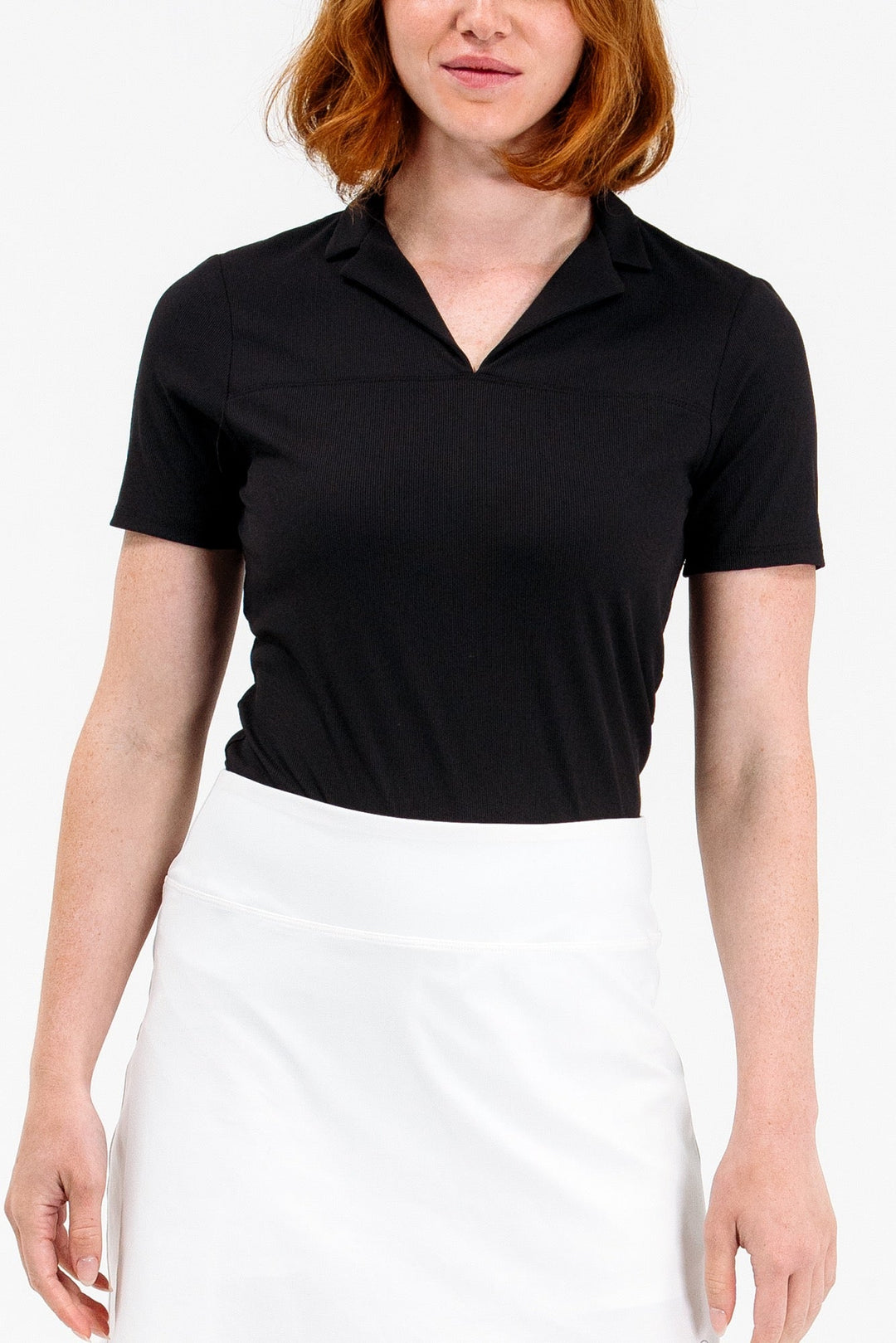 Foray Golf Rib Notch Collar Short Sleeve Polo