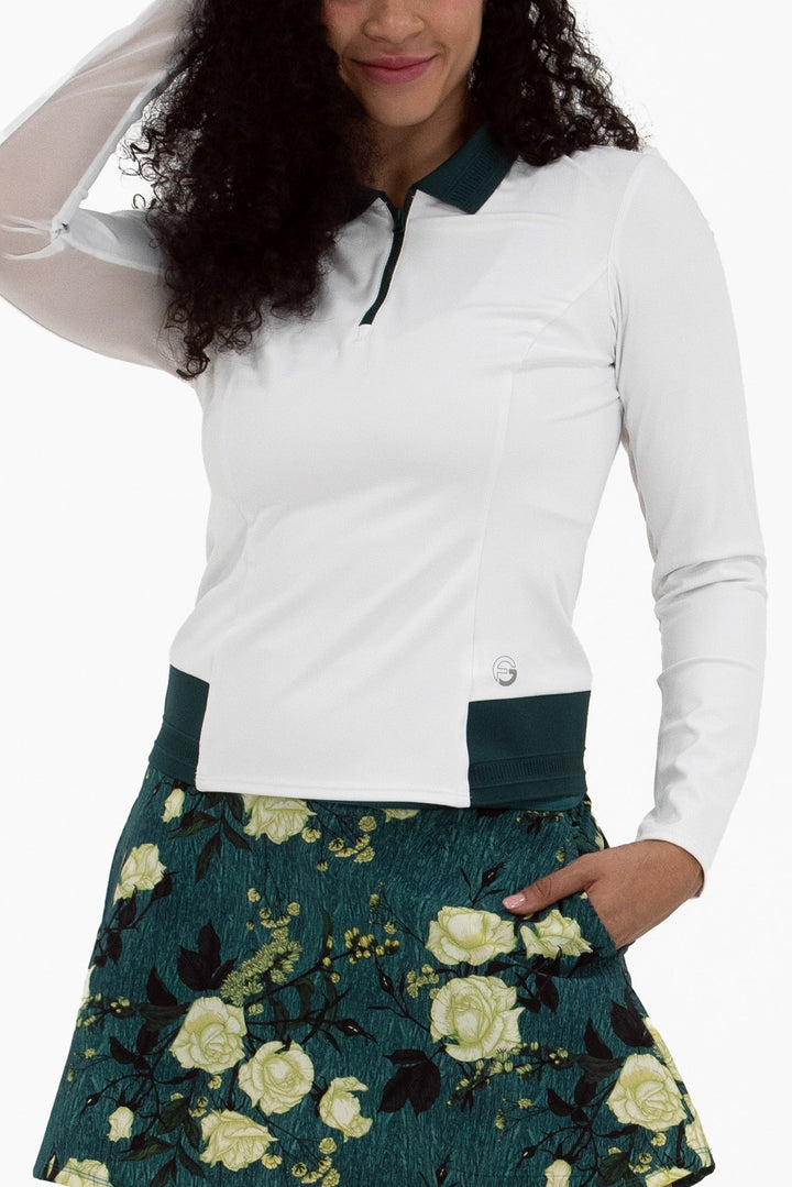 Foray Golf Long Sleeve Contrast Trim Polo