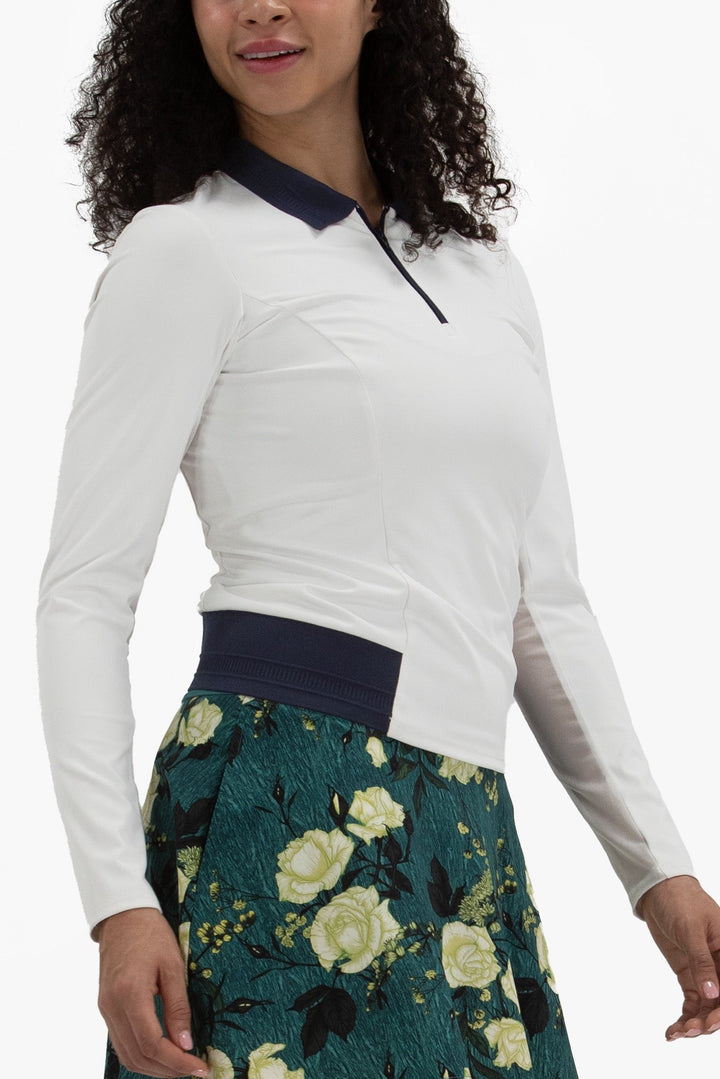Foray Golf Long Sleeve Contrast Trim Polo